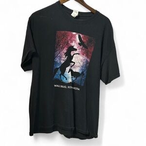 Black vintage Wall Drug Sollakota South Dakota horse tee‎ tshirt XL